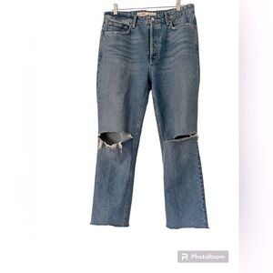 Grlfrnd Jeans Karolina High Rise Straight Cropped